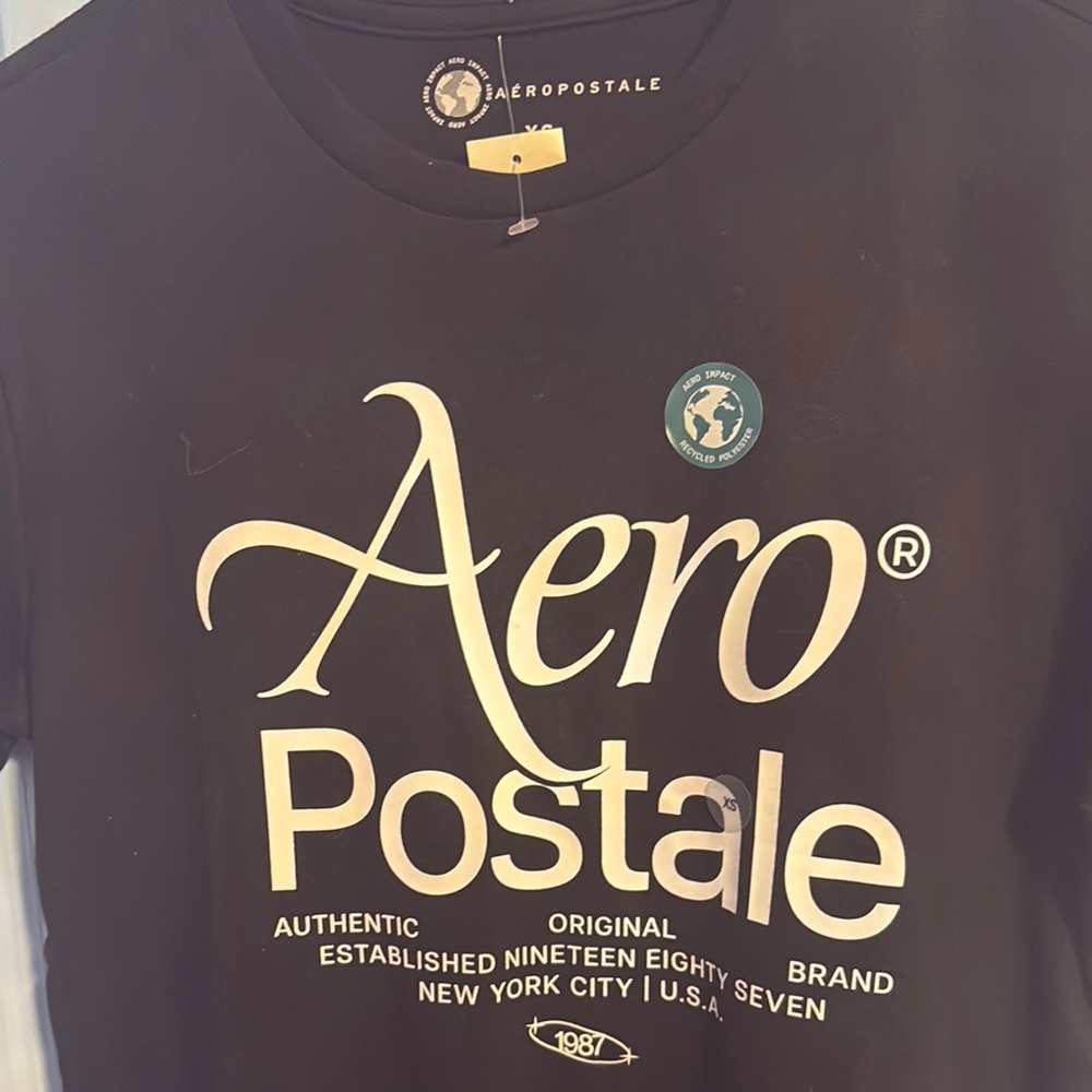 Aeropostale Black Short Sleeve Tee